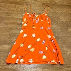 Urban Outfitters Orange Mini Sundress size M